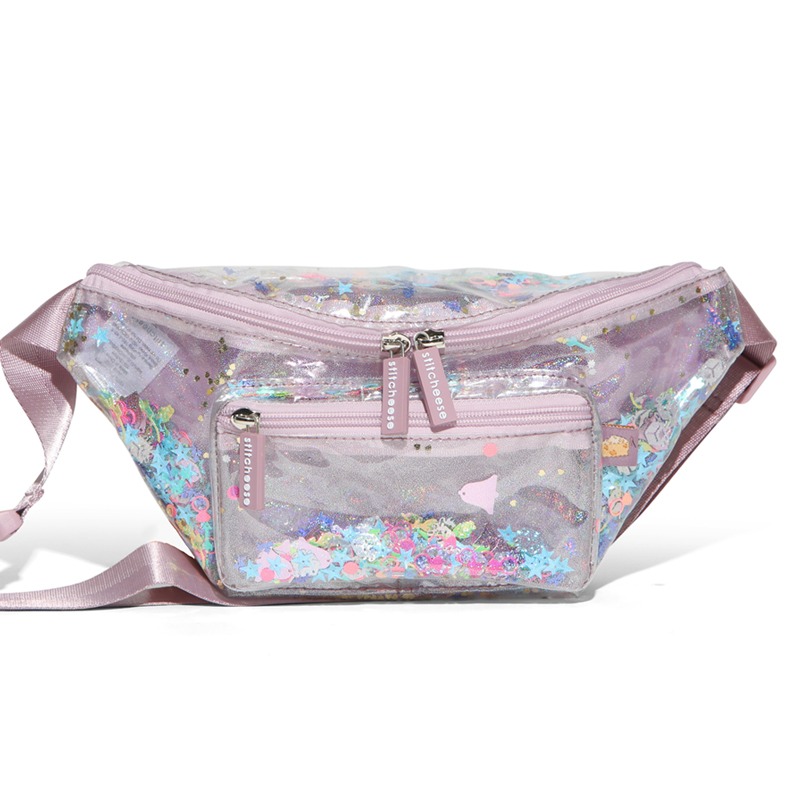 [Stitches] Double Twinkle Sling Bag (Rose Lilac)